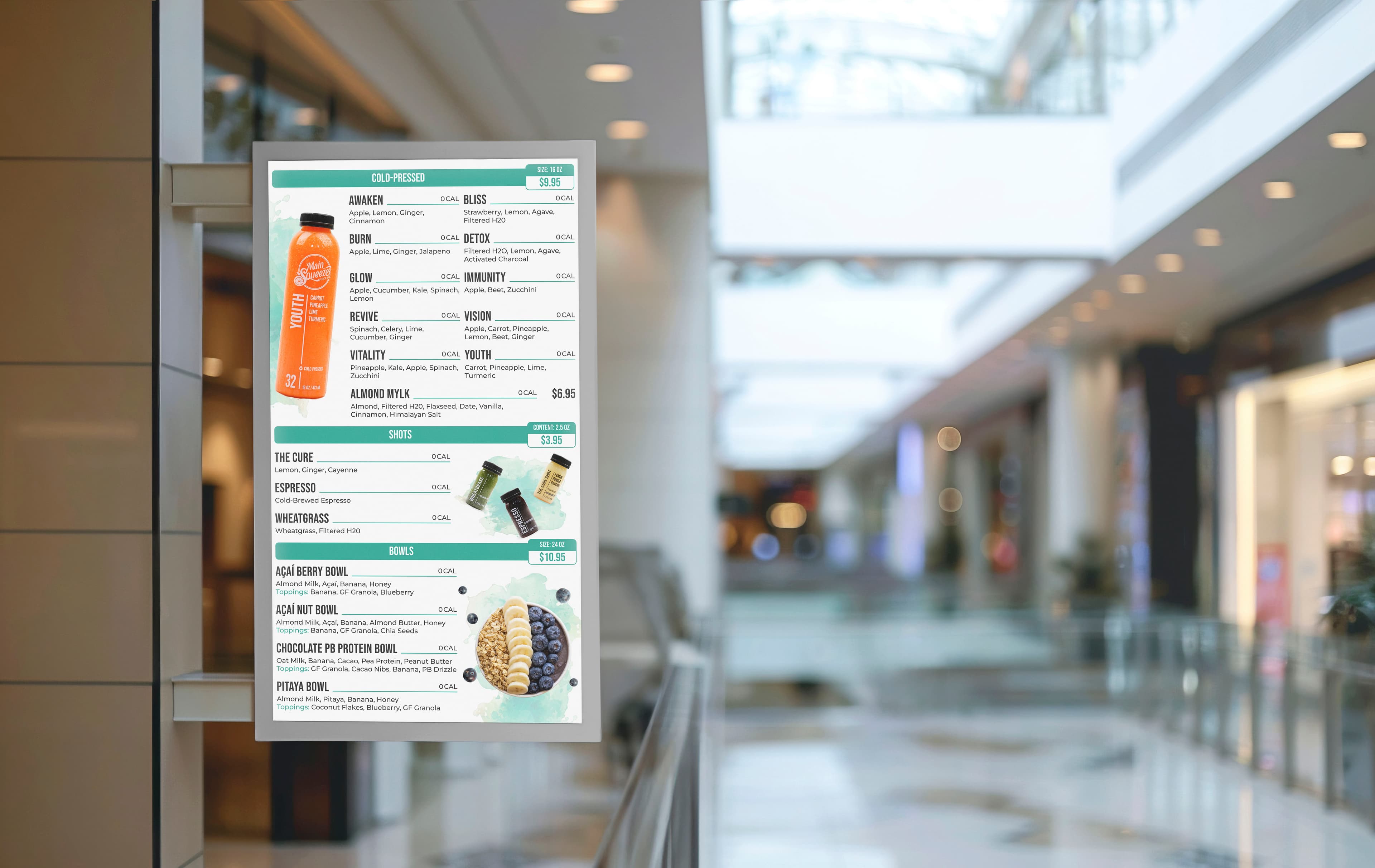 Main Squeeze Juice Co Digital Menus — 5